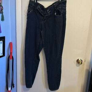 Red Blue Denim 14 Straight Dark Wash Jeans